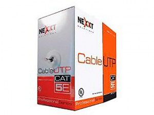 Cable UTP Cat5e Exterior Marca Nexxt  color Negro